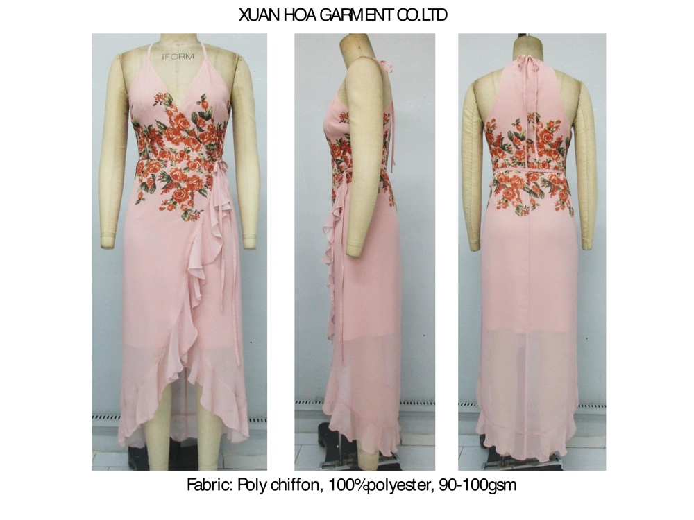 poly chiffon dresses in vietnam